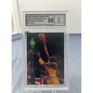 1992 Classic #318 Shaquille O’Neal GRADED 6.5 All-American